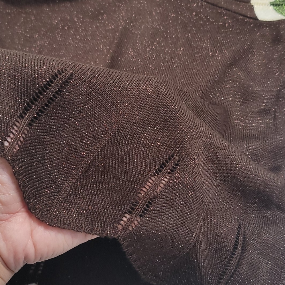 Maurices Studio Y brown top sz Large NWT - Picture 9 of 12